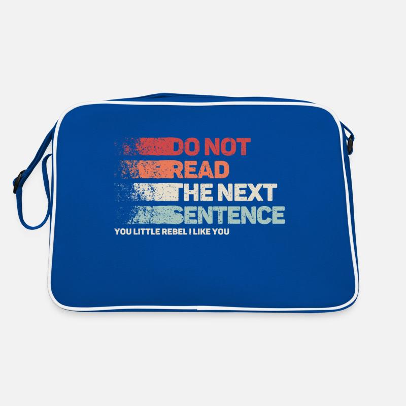 Dicton cool : Ne lisez pas - Funny Design Sac Retro
