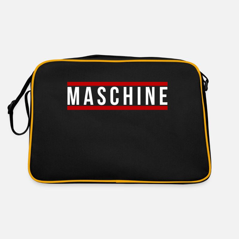 Maschine front Retro Tasche