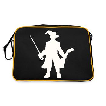 Fantasy Role Playing Game - Bard Silhouettes Design - Retro Bag - black/gold - Back