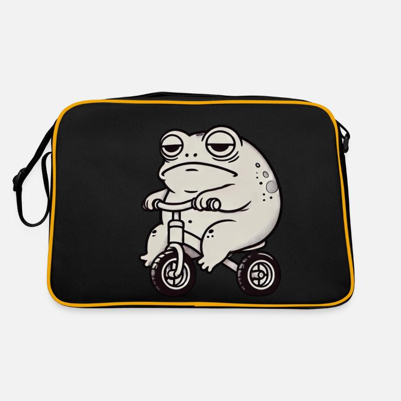 Frog Toad Toad Balance Bike Tricycle Funny Whimsical Retro Bag