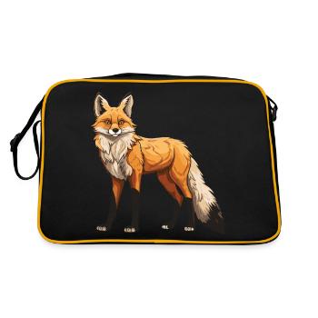Fox Animal - Retro Bag - black/gold - Back