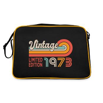 anniversaire 50 ans anniversaire vintage 1973 - Sac Retro - noir/or - Dos