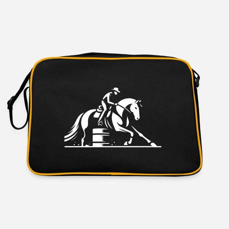 Cowboy Rodeo Silhouette Retro Tasche