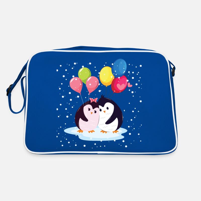 Penguins with Balloons Retro Bag
