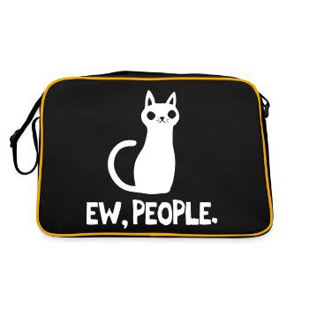 Ew People Cat Lover - Sac Retro - noir/or - Dos