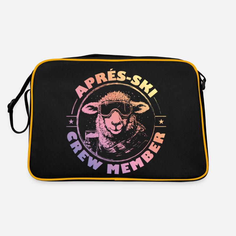L’équipe d’après-ski de mouton dit coloré Sac Retro