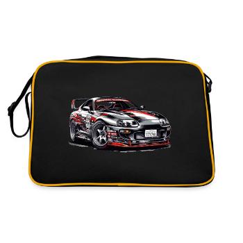 Drift King Eleganz - Retro Tasche - Schwarz/Gold - Hinten