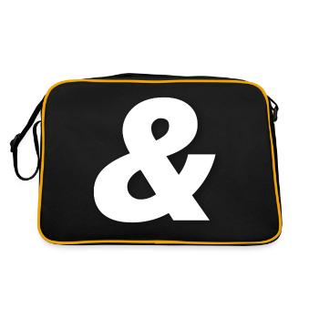 & - Sac Retro - noir/or - Dos