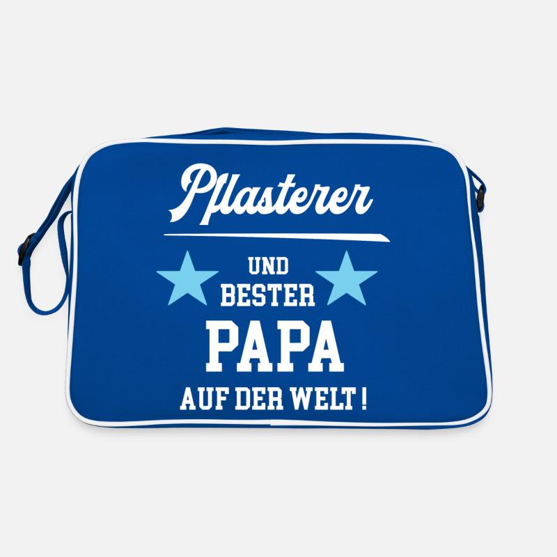 Pflasterer Bester Papa Vatertag Geburtstag Retro Tasche