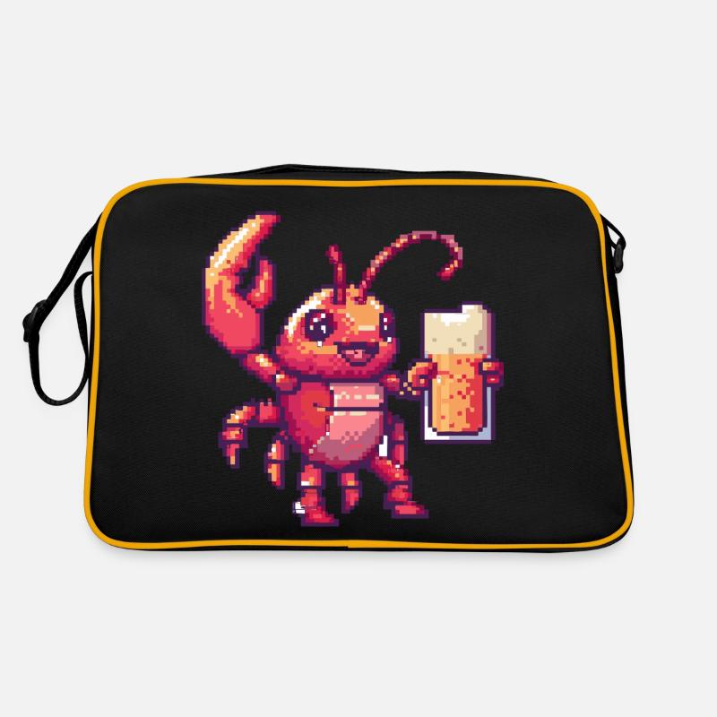 Crabe de homard Pixel Beer Sac Retro
