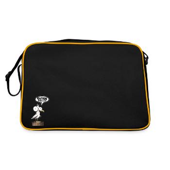 Bonjour drôle de dicton drôle - Sac Retro - noir/or - Dos