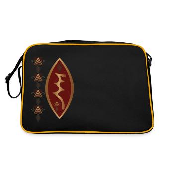 FOREST - Retro Bag - black/gold - Back