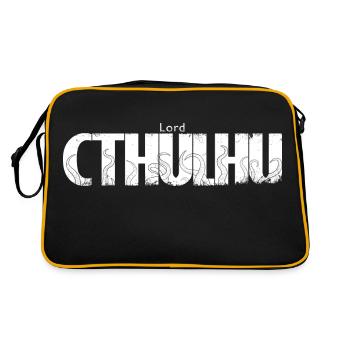 Lord Cthulhu White - Sac Retro - noir/or - Dos