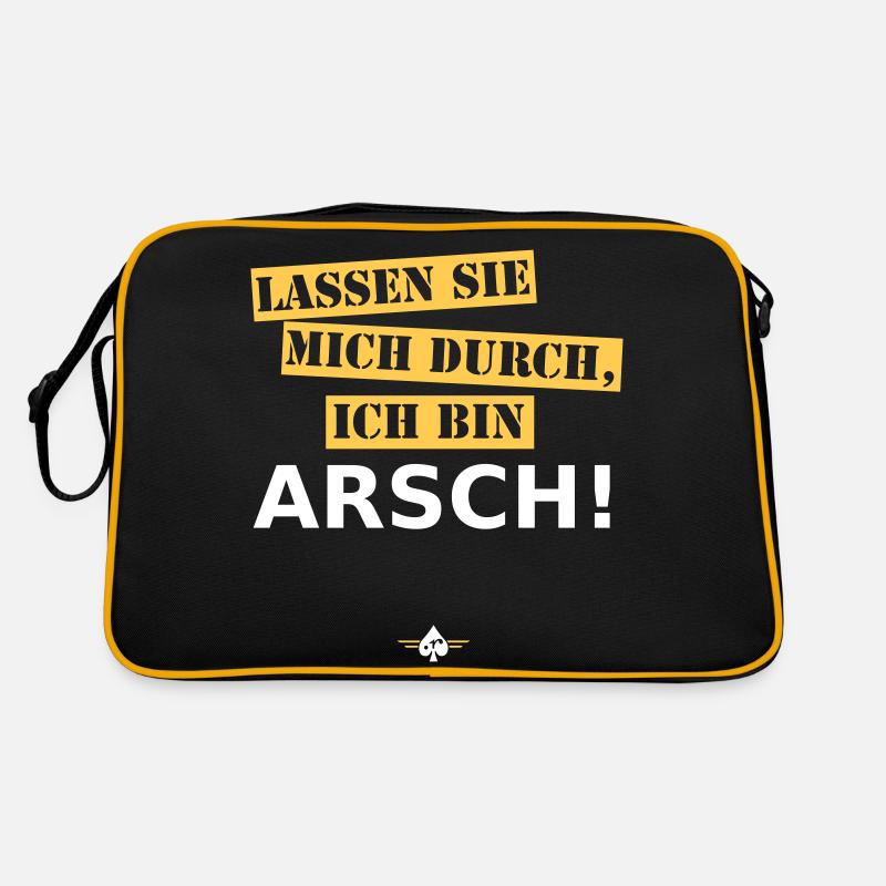 Arsch Retro Tasche