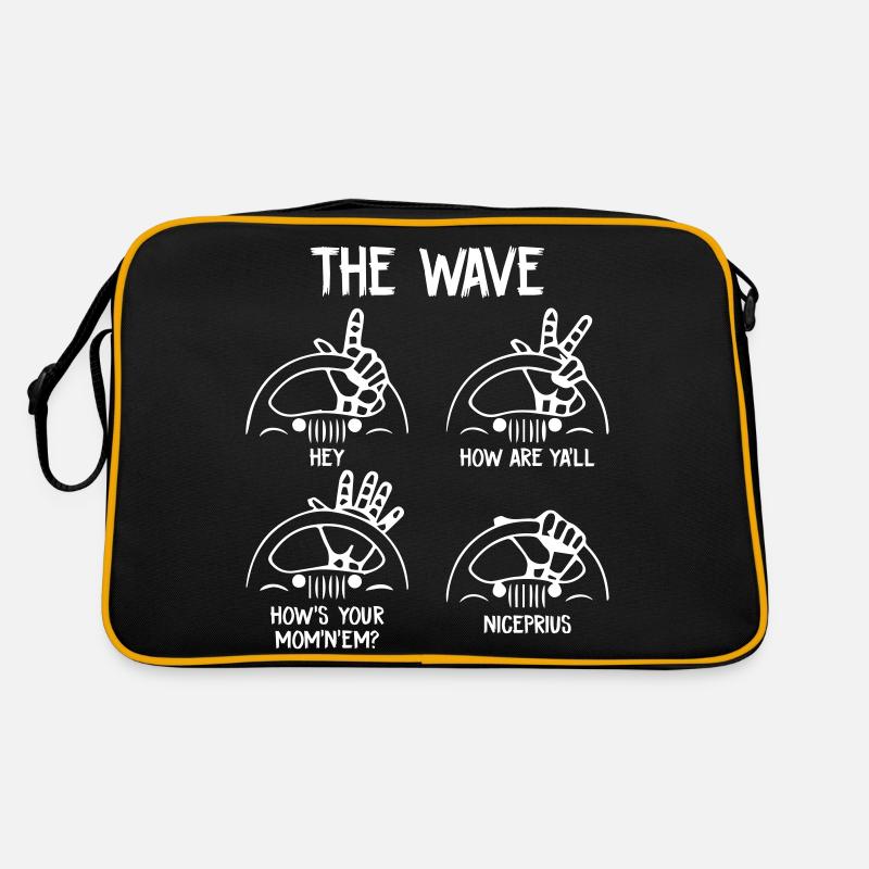 La Jeep Wave - Sac Retro - noir/or