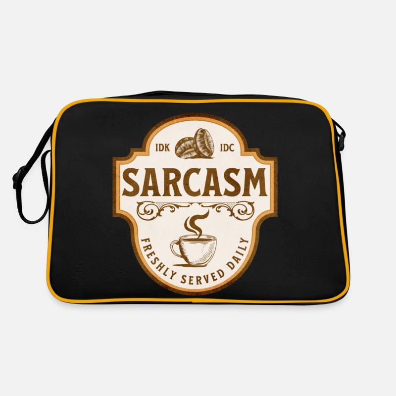 Sarcasm - Freshly served daily Retro Tasche