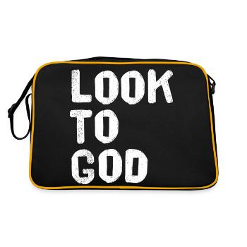 Look to God - Retro Bag - black/gold - Back