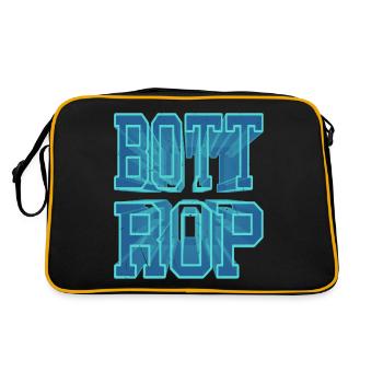 Bottrop Germany City 3D Font Skyline - Retro Bag - black/gold - Back