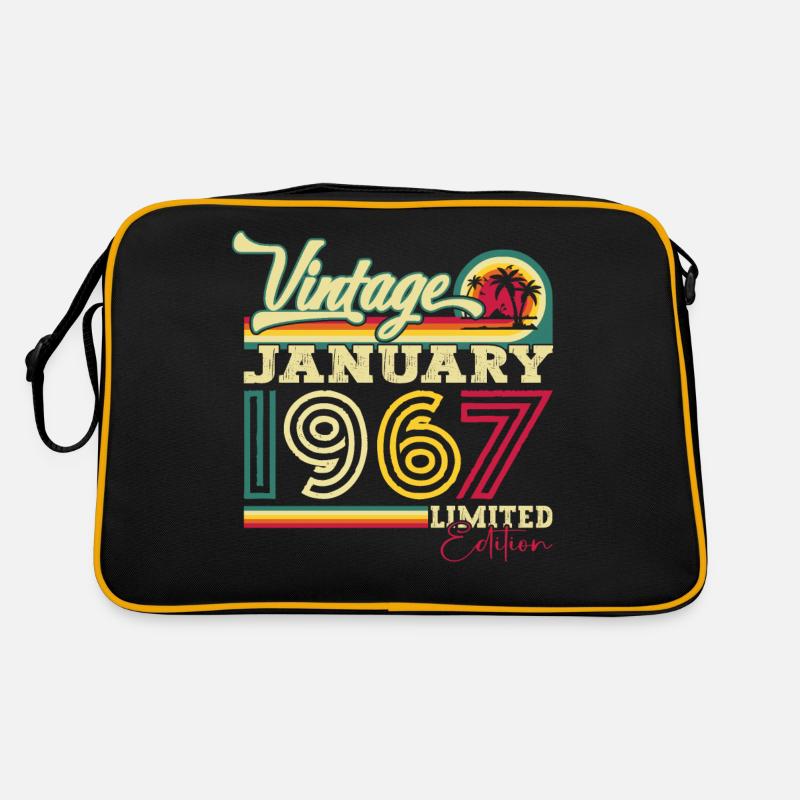 Born 1967 January 56th birthday Gift man Retro Bag