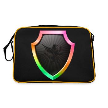 Logo du bouclier Emblème esports Sword Crest symbol lion - Sac Retro - noir/or - Dos