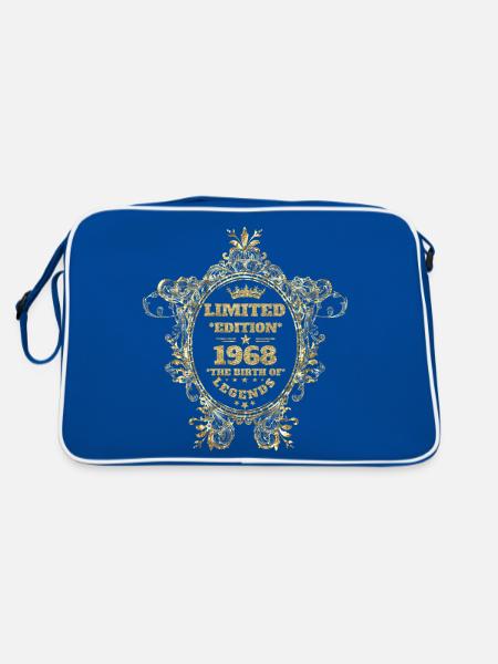1968 - Sac Retro - bleu/blanc - Dos