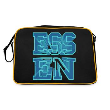 Food Germany City 3D Font Skyline - Retro Bag - black/gold - Back