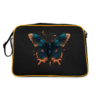 Image de papillon - Sac Retro - noir/or - Dos