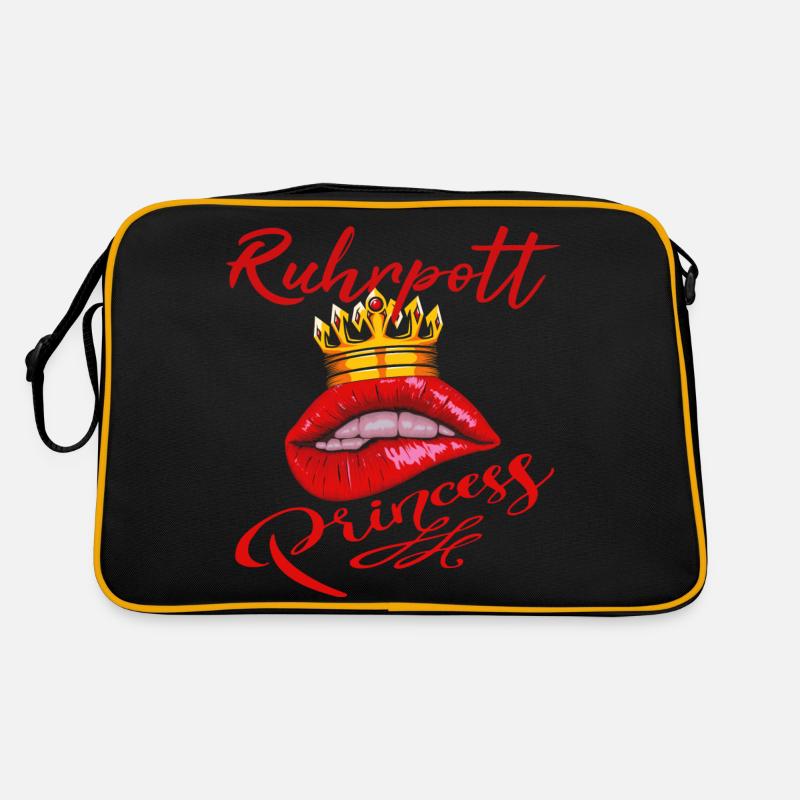 Ruhrpott Princess - Retro Tasche - Schwarz/Gold