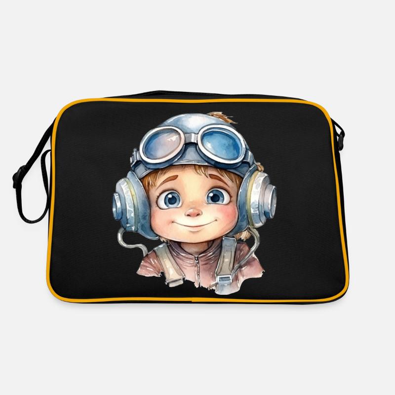 Dessin pilote à l’aquarelle Sac Retro