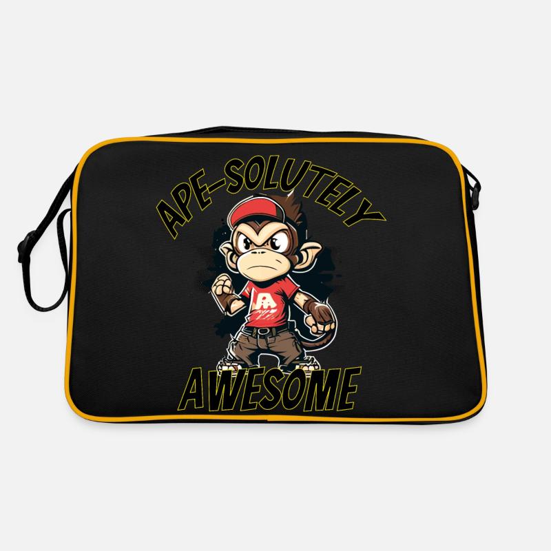 Ape-solutely Awesome - funny monkey design Retro Bag