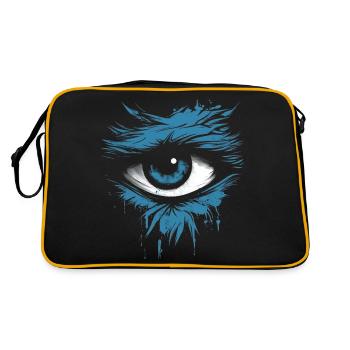 The Mysterious Eye. A look from the Dark. - Retro Bag - black/gold - Back