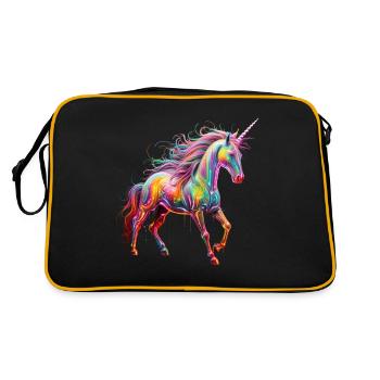 Licorne licorne dans Neon Sheaves - Sac Retro - noir/or - Dos