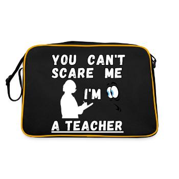 Tu ne peux pas me faire peur Je suis professeur - Sac Retro - noir/or - Dos