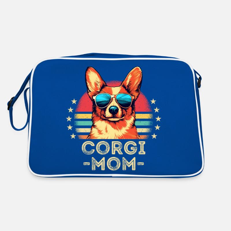 Corgi with sunglasses retro Retro Bag