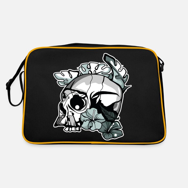 Floral Skull Retro Bag