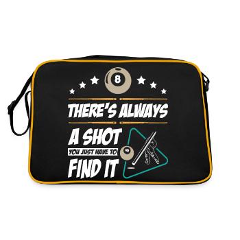 Billiards Player - Retro Tasche - Schwarz/Gold - Hinten