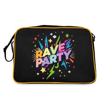 Rave Party Festival - Sac Retro - noir/or - Dos