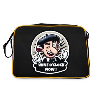 For Wine Lovers Humor - Retro Bag - black/gold - Back