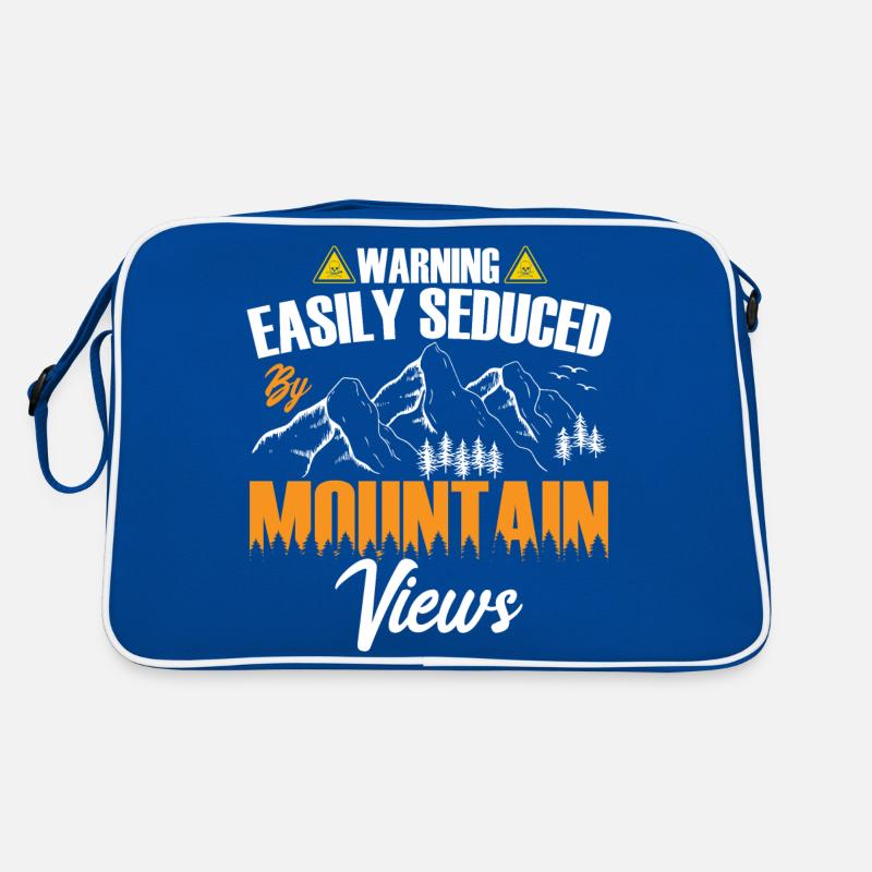 Warning: Easily Seduced by Mountain Views. Retro Tasche