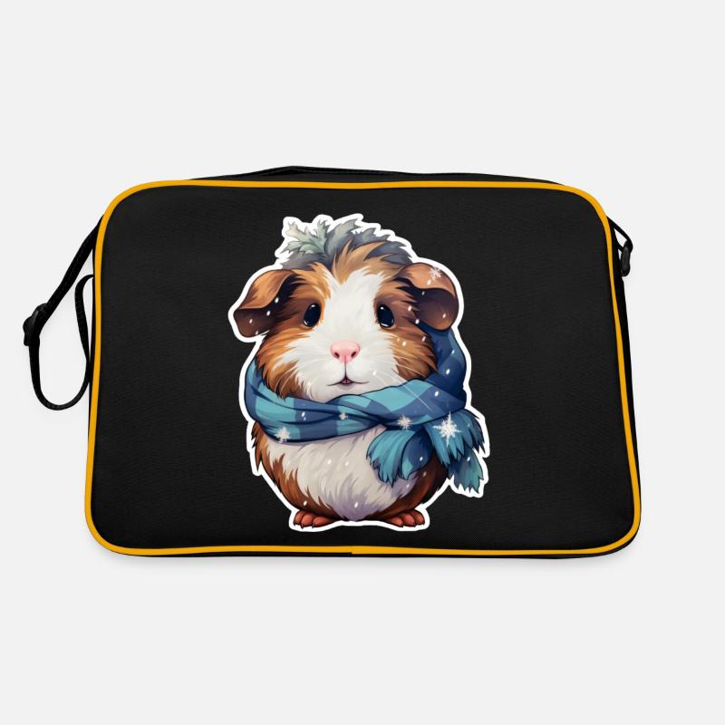 Cochon d’Inde avec écharpe Sac Retro