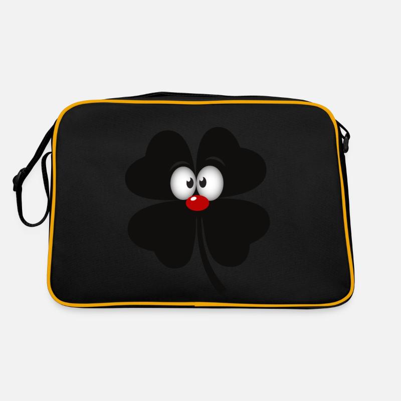 comic schwarze kleeblatt Retro Tasche