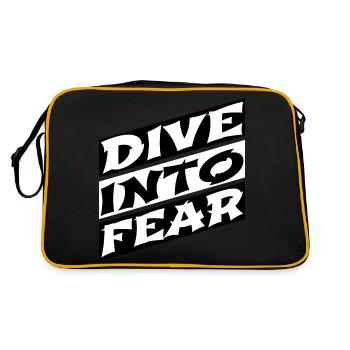 Courage Saut à l’élastique Sécurité Embrasser le courage - Sac Retro - noir/or - Dos