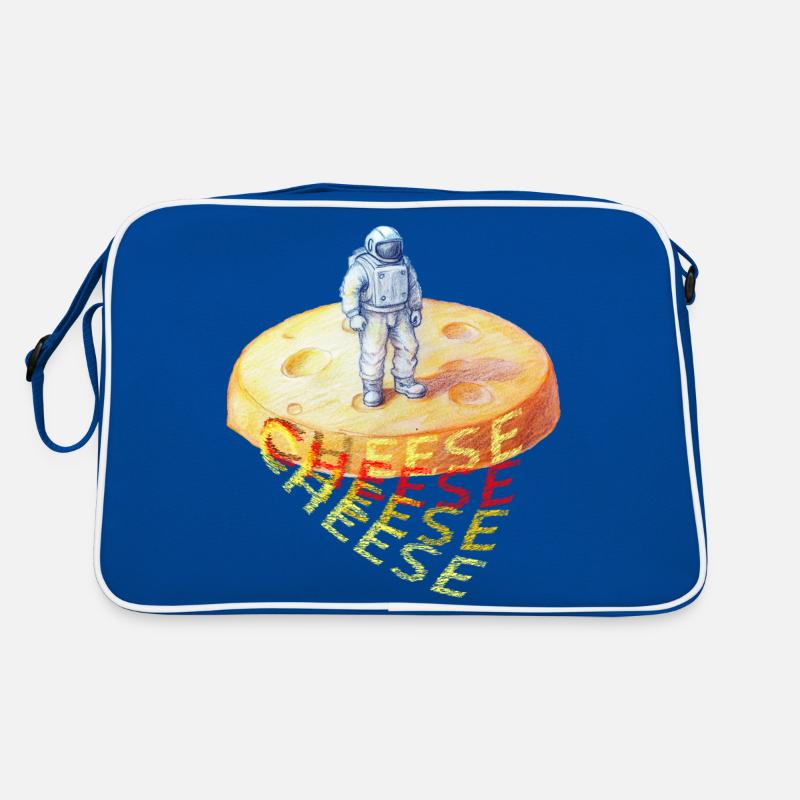 Fromage, Fromage, Astronaute sur Fromage Sac Retro