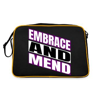 génial fournir un soutien heureux citation drôle - Sac Retro - noir/or - Dos