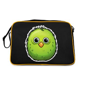 Kiwi enfantin dans le style anime - Sac Retro - noir/or - Dos