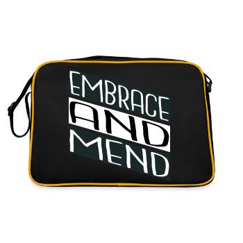 Déclaration sur le bien-être émotionnel du pouvoir de guérison - Sac Retro - noir/or - Dos