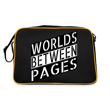literature contemporary literature escape quotes - Retro Tasche - Schwarz/Gold - Hinten