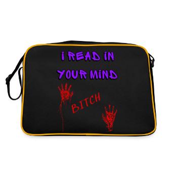 , je lis dans tes pensées - Sac Retro - noir/or - Dos