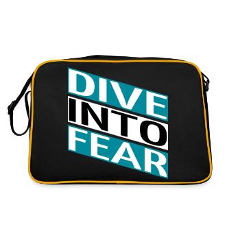 bungee jumping jokes bungee jumping techniques - Retro Tasche - Schwarz/Gold - Hinten