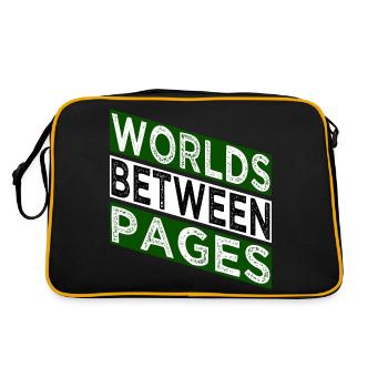 Reading Lists Geek Literary Community Joke - Retro Bag - black/gold - Back
